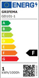 GRIFEMA GD101-1, Veilleuse Enfant, Veilleuse Prise Électrique avec 3 Niveaux de Réglage de La Luminosité, Veilleuse Bébé Adaptée aux Chambres, Cuisines, Couloirs, Salles de Bains, Blanc Chaud