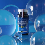 Magnésium Bisglycinate + Vitamine B6 - Sommeil, Stress, Fatigue - Absorption Maximale & Assimilation Facilitée - 90 Gélules Vegan - Nutrimea - Fabriqué en France