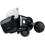 Casque de réalité virtuelle avec contrôleur et casque pour enfants et adultes, jeux vidéo 3D, ensemble de lunettes de réalité virtuelle universel pour smartphones iOS et Android