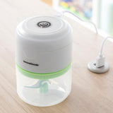 InnovaGoods® Mini Hachoir Rechargeable Portable Echoppie, Pratique et Polyvalent, Idéal pour Hacher des Fruits, des Légumes, des Noix, 3 Lames en Acier Inoxydable, Capacité de 150 ml, Puissance de 45