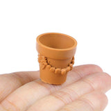 7 Pièces/Set Mini Miniature Bonsai Pot De Fleurs 1/12 Dollhouse Fairy Garden Décor Accessoires Maison Objets De Collection