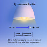 Tapo Ampoule Connectée WiFi, Ampoule LED E27 Multicolore 2500K-6500K, Dimmable 8.7 W 806Lm, Compatible avec Alexa et Google Home, Commande Vocale, Economie d'énergie, L530E