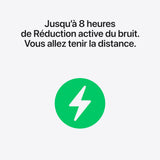 Apple AirPods Pro 3 Écouteurs sans Fil, réduction Active du Bruit, détection de la fréquence Cardiaque, écouteurs Bluetooth, Audio Spatial, Son Haute-fidélité, Recharge USB-C