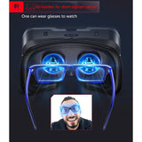 Casque de réalité virtuelle avec contrôleur et casque pour enfants et adultes, jeux vidéo 3D, ensemble de lunettes de réalité virtuelle universel pour smartphones iOS et Android