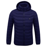 Veste Chauffante USB, Doudoune Manteau Chauffant Électrique Hommes Femmes Lavable avec 3 Niveaux de Chauffage et 21 Zones Chauffage pour Ski Plein Air Randonnée Hiver Moto Chasse Camping
