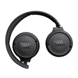 JBL Tune 520BT, casque audio sans fil, léger et confortable, Bluetooth 5.3, autonomie jusqu'à 57 h, charge rapide, son JBL Pure Bass, noir