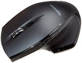 Amazon Basics USB Souris ergonomique sans fil de taille normale avec défilement rapide, Noir