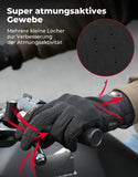 KEMIMOTO Gants de moto pour homme avec mousse polyuréthane, écran tactile, antidérapants, gants de sport pour moto, course, cyclisme, ATV, UTV, motocross, camping et randonnée