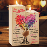 Funnli Cadeau Maman Anniversaire, Cœur Candélabre Cadeau Mere, Candélabre Idee Cadeaux de Noël Saint Valentin Fête des Mères Fete des Mere pour Maman