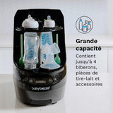 Baby Brezza - Lave-biberons Bottle Washer Pro Noir - lave, stérilise et sèche automatiquement biberons et accessoires de tire-lait