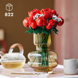 LEGO Botanicals Le Bouquet de Roses - Fleurs Artificielles - Set de Construction pour Adulte - Cadeau pour Femme ou Homme Passionné(e) de Plantes - Accessoires de Décoration de Noël 10328