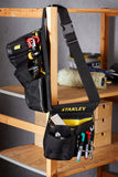 Stanley 1-96-178 Porte Outils en Toile 600 x 600 deniers - Nombreuses Poches - Renforcée avec Rivets en métal - Rembourré Sur l'Arrière pour Plus de Confort - Dimensions 60 x 25,5 x 7,5, Multicolore