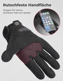 KEMIMOTO Gants de moto pour homme avec mousse polyuréthane, écran tactile, antidérapants, gants de sport pour moto, course, cyclisme, ATV, UTV, motocross, camping et randonnée