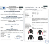 Moto CE Protections Textile Blouson Manchon Démontable Gilet Termique Blanc L