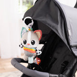 LAMAZE Millie Le Chat | Jouet de Landau à Clipser avec Textures Multiples, Hochet, Oreilles Bruissantes, Rubans en Satin | Jouet Sensoriel pour Bébé dès 0 Mois