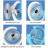 🌬️ Ventilateur Portable en Forme G ❄️ - LAFRIQ